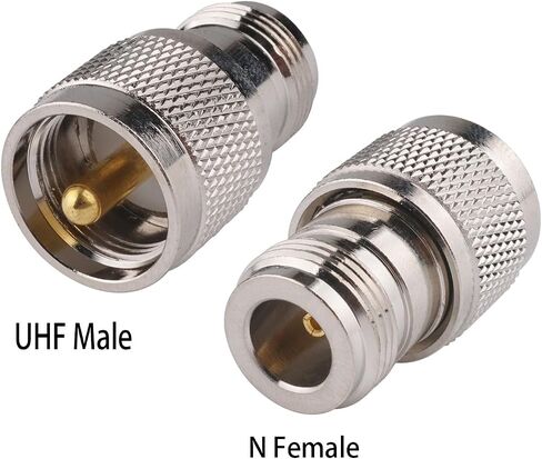 RF Coaxial Adapter Connector Kit N Male/Female to UHF PL-259 SO-239 M/F Straight Adapter for Extension Cable Antenna CCTV N to UHF Coax Adapter Kit (4pcs UHF-N) in Saudi Arabia