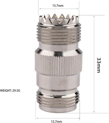 RF Coaxial Adapter Connector Kit N Male/Female to UHF PL-259 SO-239 M/F Straight Adapter for Extension Cable Antenna CCTV N to UHF Coax Adapter Kit (4pcs UHF-N) in Saudi Arabia