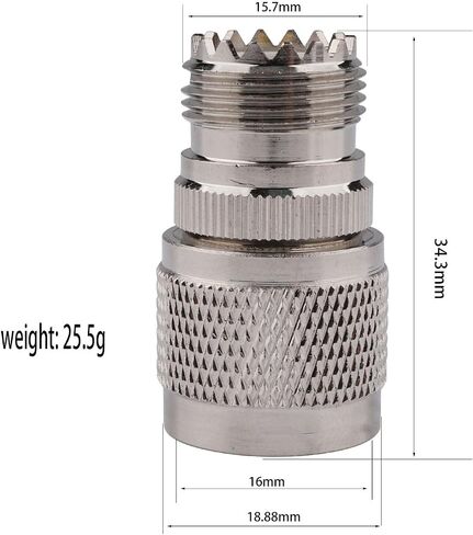 RF Coaxial Adapter Connector Kit N Male/Female to UHF PL-259 SO-239 M/F Straight Adapter for Extension Cable Antenna CCTV N to UHF Coax Adapter Kit (4pcs UHF-N) in Saudi Arabia