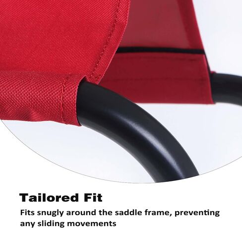 Harrison Howard Free-Standing Saddle Stand Saver Fabric Lightweight Adds Protection to Underside of Saddle Prevents Bar Indentations Secure Saddle Use with Saddle Rack, Saddle Saver Only Black in Saudi Arabia
