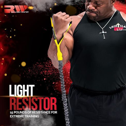 عصابات المقاومة رون ويليامز ذات المقابض والأكمام الواقية | عصابات تمرين الجسم بالكامل المحمولة للرجال والنساء | يشمل التدريب على التمارين الرياضية in Kuwait