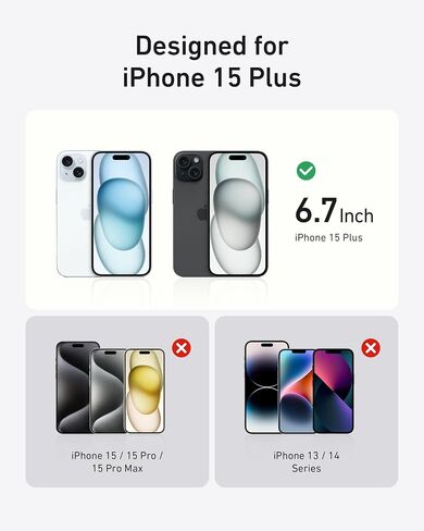 Anker for iPhone 16 Pro Max Phone Case: Magnetic Matte Textured Military Grade Drop Protection Translucent Cell Phone Cover - Slim Rugged Durable Shockproof Protective Bumper Cases(Black) in Saudi Arabia