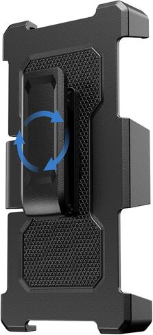 مشبك حزام لهاتف سامسونج جالاكسي Z فولد 6، شديد التحمل وقابل للدوران 360 درجة متوافق مع جالاكسي زد فولد 6 2024، أسود in Kuwait