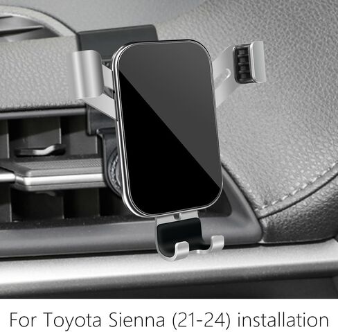 Car Phone Holder for Toyota Sienna 2021 2022 2023 2024 SUV Auto Interior Accessories Best Cell Phones Mount Cellphone Mobile Cradle Charging Navigation Bracket Air Vent Screen Stand Accessory in Saudi Arabia