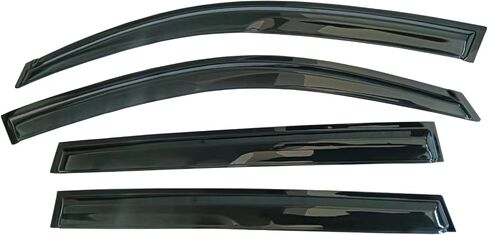4pc Sun Rain Guards Window Visor Wind Deflector Compatible with Toyota RAV4 4 Door 2001-2005 Smoke 94434 in Saudi Arabia