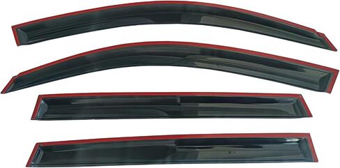 4pc Sun Rain Guards Window Visor Wind Deflector Compatible with Toyota RAV4 4 Door 2001-2005 Smoke 94434 in Saudi Arabia