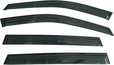 4pc Sun Rain Guards Window Visor Wind Deflector Compatible with Toyota RAV4 4 Door 2001-2005 Smoke 94434 in Saudi Arabia