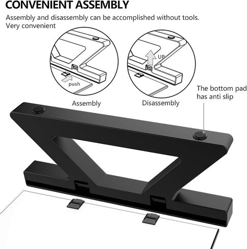 Yivandi Computer Monitor Stand with USB Ports, Clear Tempered Glass Monitor Riser, 3-in-1 USB Docking Laptop Riser for Desktop PC/iMac/MacBook/Printer in Saudi Arabia