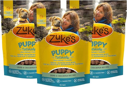 Zuke's Puppy Naturals Dog Treats Lamb & Chickpea, 5 Ounce (Pack of 3) in Saudi Arabia