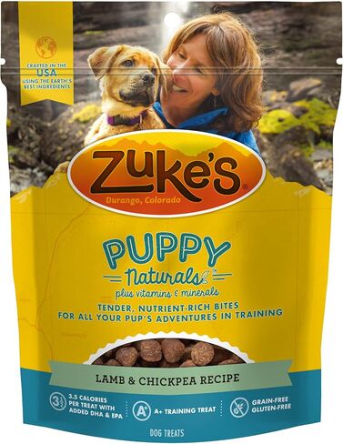 Zuke's Puppy Naturals Dog Treats Lamb & Chickpea, 5 Ounce (Pack of 3) in Saudi Arabia