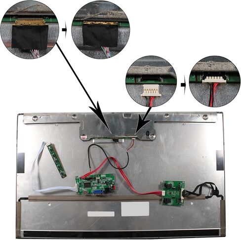 HDMI VGA Controller Board eDP for 27 inch 2560x1440 2K LM270WQ1 SDA1 SDA2 30 pin WLED LCD Screen in Kuwait