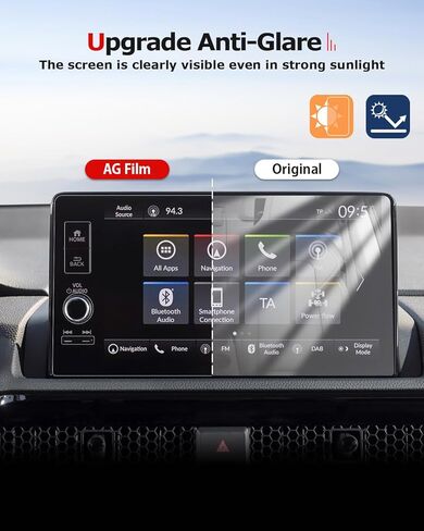 Matte Screen Protector For 2023-2025 CRV & Civic 11th,9Inch Tempered Glass Protective Film Compatible With Honda CR-V,Anti-Glare Infotainment Accessories in Kuwait