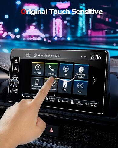 Matte Screen Protector For 2023-2025 CRV & Civic 11th,9Inch Tempered Glass Protective Film Compatible With Honda CR-V,Anti-Glare Infotainment Accessories in Kuwait