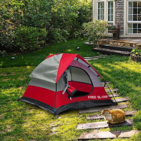 Red Outdoor Portable Cat Tent House Waterproof, Cave Bed for Indoor Small Pets,21.6x21.6x14'' in Saudi Arabia