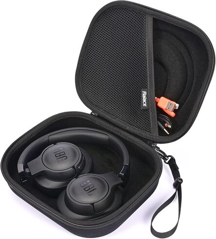 حقيبة سفر صلبة من RAIACE لسماعات JBL Tune 710BT /JBL Live 650BTNC/ 400BT / 500BT وJBL Tune 510BT / 500BT / 660 BTNC/Bluetooth. - أسود (بطانة سوداء) in Kuwait