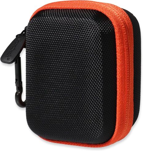 حافظة CaseSack لسماعات الأذن اللاسلكية Skullcandy Grind Fuel داخل الأذن مع شحن لاسلكي (أسود مع سحاب برتقالي) in Saudi Arabia
