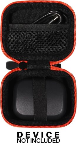 حافظة CaseSack لسماعات الأذن اللاسلكية Skullcandy Grind Fuel داخل الأذن مع شحن لاسلكي (أسود مع سحاب برتقالي) in Saudi Arabia