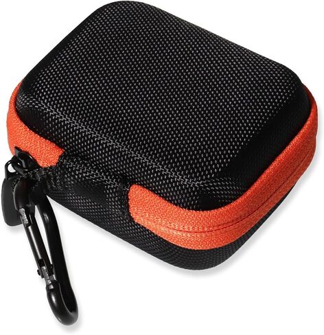 حافظة CaseSack لسماعات الأذن اللاسلكية Skullcandy Grind Fuel داخل الأذن مع شحن لاسلكي (أسود مع سحاب برتقالي) in Saudi Arabia