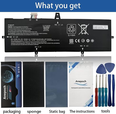 استبدال بطارية الكمبيوتر المحمول BM04XL لجهاز HP EliteBook x360 1030 G3 G4 45X96UT 3ZH01EA Series Notebook HSTNN-DB8L HSTNN-UB7L L02031-541 BM04056XL L02478-855 7.7V 56.2Wh 7300mAh in Saudi Arabia