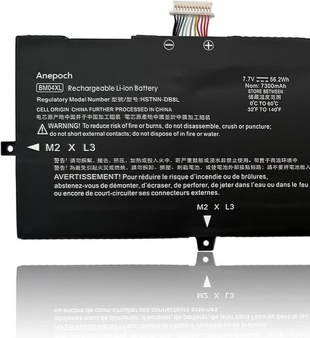 استبدال بطارية الكمبيوتر المحمول BM04XL لجهاز HP EliteBook x360 1030 G3 G4 45X96UT 3ZH01EA Series Notebook HSTNN-DB8L HSTNN-UB7L L02031-541 BM04056XL L02478-855 7.7V 56.2Wh 7300mAh in Saudi Arabia