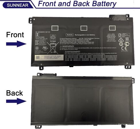 RU03XL Laptop Battery Compatible with HP Probook X360 11 G3 G4 G5 G6 440 G1 Series HSTNN-LB8K HSTNN-IB8P HSTNN-UB7P L12717-171 L12717-1C1 L12717-421 L12717-541 L12791-855 in Saudi Arabia