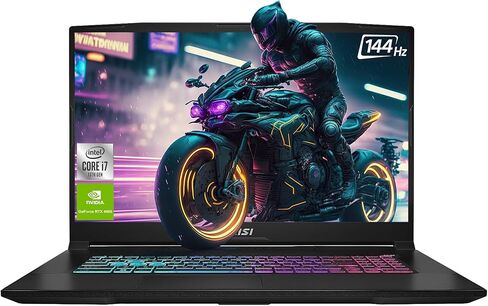 MSI Katana 17 Gaming Laptop, 13th Gen Intel Core i7-13620H, 17.3" FHD Display, 64 GB DDR5 RAM, 2 TB NVMe SSD, GeForce RTX 4060, USB-Type C, Windows 11 Home, Black in Saudi Arabia