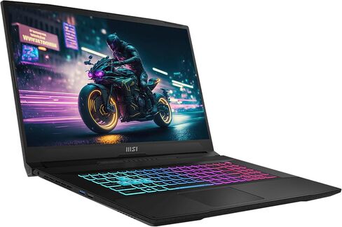 MSI Katana 17 Gaming Laptop, 13th Gen Intel Core i7-13620H, 17.3" FHD Display, 64 GB DDR5 RAM, 2 TB NVMe SSD, GeForce RTX 4060, USB-Type C, Windows 11 Home, Black in Saudi Arabia