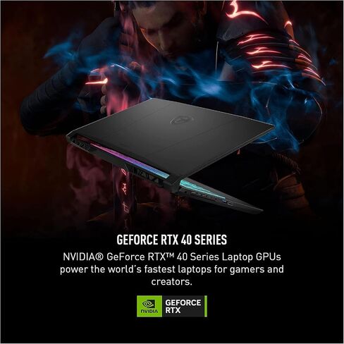 MSI Katana 17 Gaming Laptop, 13th Gen Intel Core i7-13620H, 17.3" FHD Display, 64 GB DDR5 RAM, 2 TB NVMe SSD, GeForce RTX 4060, USB-Type C, Windows 11 Home, Black in Saudi Arabia