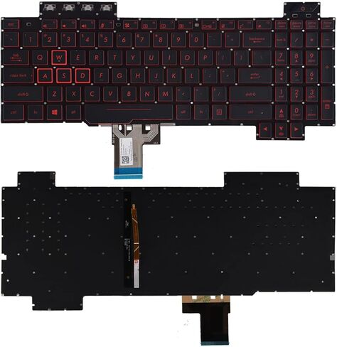 لوحة مفاتيح بديلة متوافقة مع Asus TUF Gaming FX504 FX504GM FX504GD FX504GE X505D FX505DY FX505DT FX505DU Flying Fortress FX86S FX86F FX80F FX80GE الإضاءة الخلفية in Kuwait