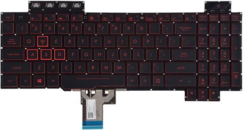 لوحة مفاتيح بديلة متوافقة مع Asus TUF Gaming FX504 FX504GM FX504GD FX504GE X505D FX505DY FX505DT FX505DU Flying Fortress FX86S FX86F FX80F FX80GE الإضاءة الخلفية in Kuwait
