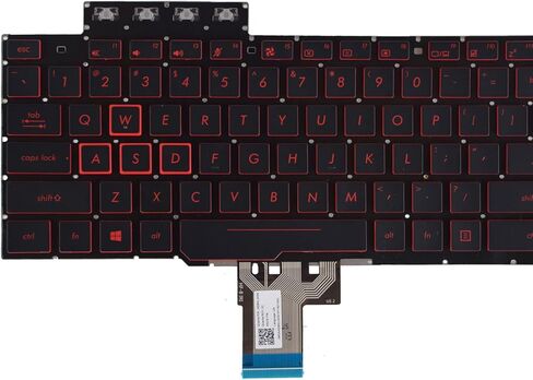 لوحة مفاتيح بديلة متوافقة مع Asus TUF Gaming FX504 FX504GM FX504GD FX504GE X505D FX505DY FX505DT FX505DU Flying Fortress FX86S FX86F FX80F FX80GE الإضاءة الخلفية in Kuwait