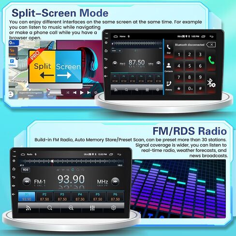 Fuluku[2+64G] Android 13 لـ Dodge Ram 1500 2500 3500 2013-2019 ستيريو السيارة مع Carplay اللاسلكي Android Auto Mirror Link، راديو بشاشة لمس 9 بوصات WiFi/GPS/FM/RDS/Bluetooth/SWC/ميكروفون كاميرا احتياطية مقاوم للماء in Saudi Arabia