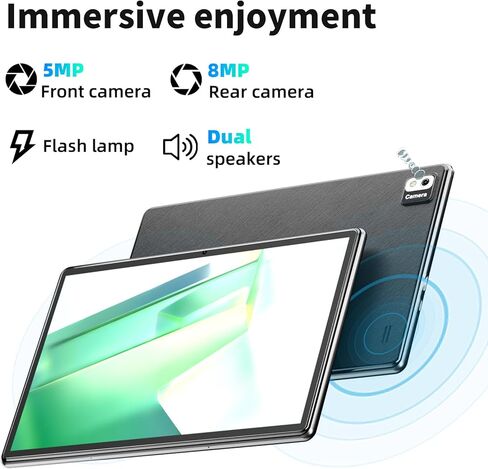 تابلت Android 12، أجهزة لوحية مقاس 10 بوصات، ذاكرة وصول عشوائي 8 جيجابايت وذاكرة قراءة فقط 128 جيجابايت، معالج ثماني النواة، 6000 مللي أمبير في الساعة، نظام تحديد المواقع العالمي، توسيع بطاقة TF بسعة 256 جيجابايت، كاميرا مزدوجة 5 ميجابكسل + 8 ميجابكسل، وا in Kuwait