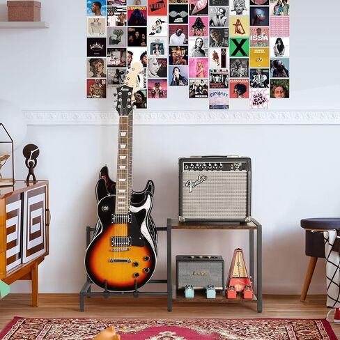 Bikoney Guitar Stand 7-Holder for Acoustic, Electric Guitar, Bass, Guitar Rack Adjustable for Multiple Guitars, Guitar Accessories Gifts for Men, Guitar Stands Holder Floor Display for Home Studio in Kuwait