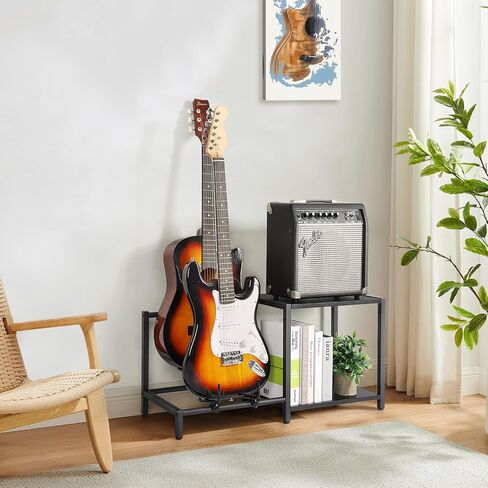 Bikoney Guitar Stand 7-Holder for Acoustic, Electric Guitar, Bass, Guitar Rack Adjustable for Multiple Guitars, Guitar Accessories Gifts for Men, Guitar Stands Holder Floor Display for Home Studio in Kuwait