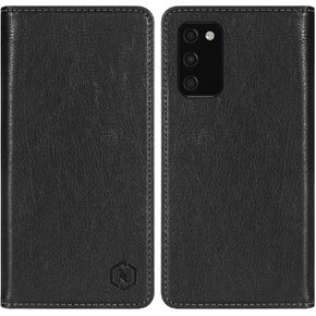 for Samsung Galaxy A03s Wallet Case with [RFID Blocking] Card Slot Stand Strong Magnetic Flip Fold Leather Protective Phone Case for Samsung Galaxy A03s Case Wallet(6.5 inch-Black)