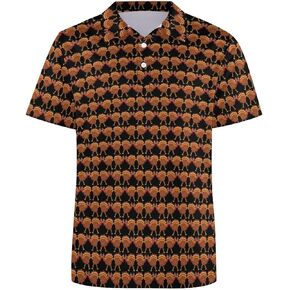 Funny Golf Shirts for Men Performance Golf Polo Shirts Short Sleeve Dry Fit 4-Way Stretch Golf Shirts for Men UPF 40+