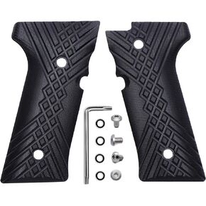مقابض Guuun G10 لـ Beretta 92 Vertec & Beretta M9A3 Beretta 92X لا تناسب أداء 92x، نسيج Crosshatch