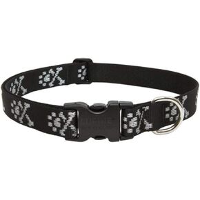 Lupine Dog Collar 1" Wide Bling Bonz Adjusts from 12" to 20"