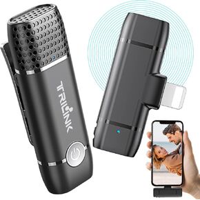 USB-C Wireless Lavalier Microphone, Mini Lapel Mic Compatible with iPad Pro, Google, Samsung and More Type-C Smartphone, Tablet, Laptop, Clip on Microphone for Streaming, YouTube, Facebook, Recordings