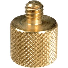 Manfrotto 015 1/4-Inch-20 Male 20mm Long to 3/8-Inch Female Adapter - Replaces 3358,Brass