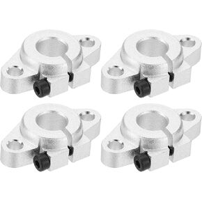 PATIKIL SHF16 Aluminum Linear Motion Rod Rail Clamping Guide Support, 4 Pcs for 16mm Dia Shaft