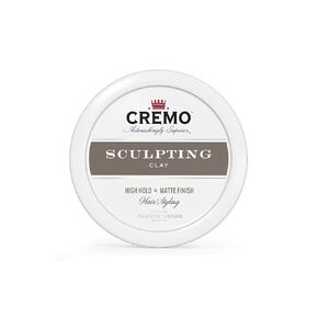 Cremo Premium Barber Grade Hair Styling Sculpting Clay, High Hold, Matte Finish, 4 Oz