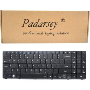 Padarsey Replacement Keyboard Compatible with ACER Aspire 5516 5517 5532 5534 5732 7315 7715 5241 5541 5541G 5732G 5334 5734 Emachines E525 E625 E627 E725 E527 E727 PK130CK2A10 Series Black US Layout