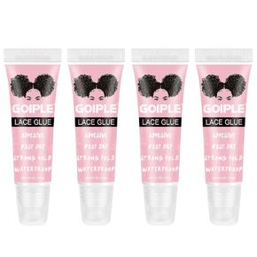 Goiple Wig Glue Hair Glue 2.15OZ, Waterproof Lace Front Wig Glue for Wigs, Strong Hold Transparent Lace Adhesive for Hair Replacement (60ML)