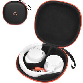 حافظة صلبة متوافقة مع JBL Tune 770NC/ Live 770NC/ 720BT/ 660NC/ 650BT/ 670NC/ 710BT/ 760NC/ 700BT/ 750BT فوق سماعات الأذن اللاسلكية بلوتوث (صندوق فقط) - أسود