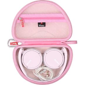 Mchoi Hard Case Suitable for Sony MDR-ZX110/ZX110AP/ZX110NC/ZX310AP Wired On-Ear Headphones, Waterproof Shockproof Wired On-Ear Headphones Protective Case, Case Only, Black