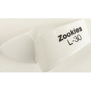 Jim Dunlop Z9003L30 Zookies™ Thumbpicks, White, Large 30⁰, 12/Bag