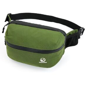 Fanny Pack for Men Crossbody, Fashion Waist Packs Adjustable Women Belt Bag, Quick Access Zippered Hip Pack, Compact Lightweight EDC Bag for Travel Hiking Tatical and Everyday Carry