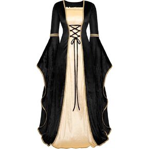 Spooktacular Creations Renaissance Costume Women, Velvet Medieval Dress for Women, Irish Renaissance Dress for Halloween